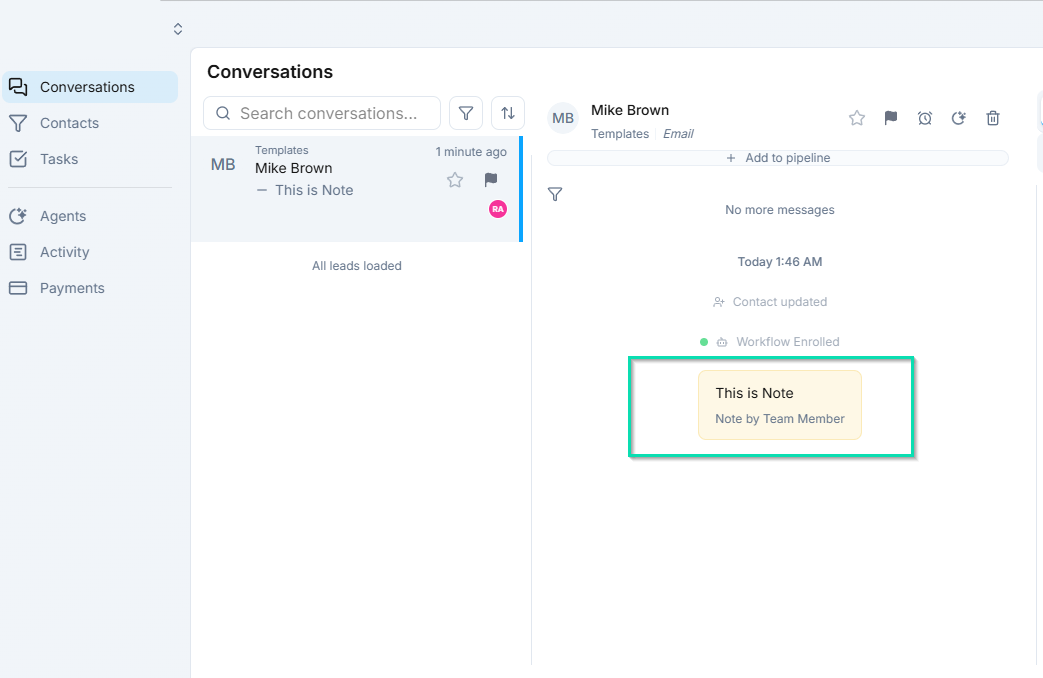 Where Notes Appear - Conversation